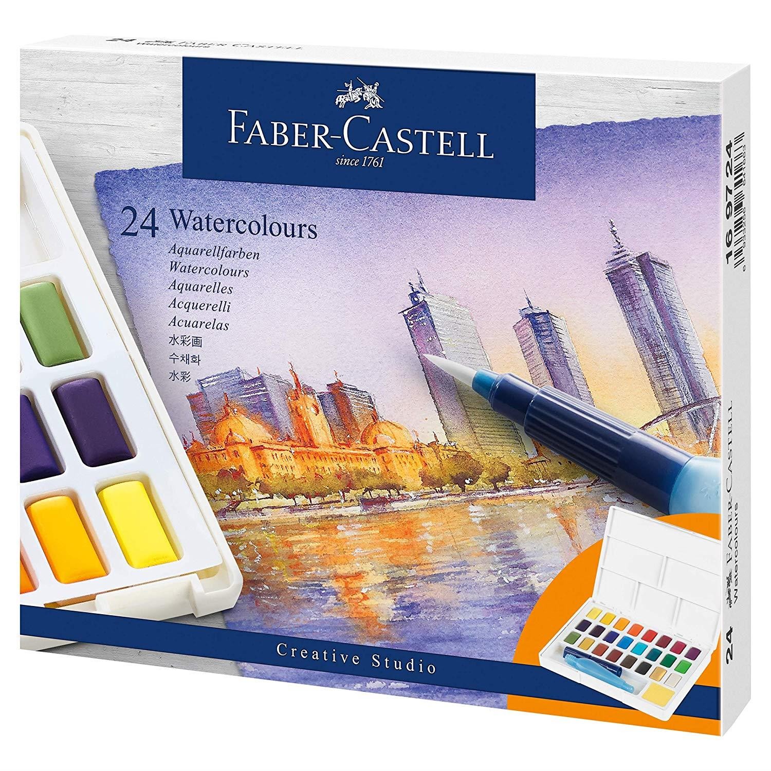 Faber-Castell - Watercolours in pans 24ct