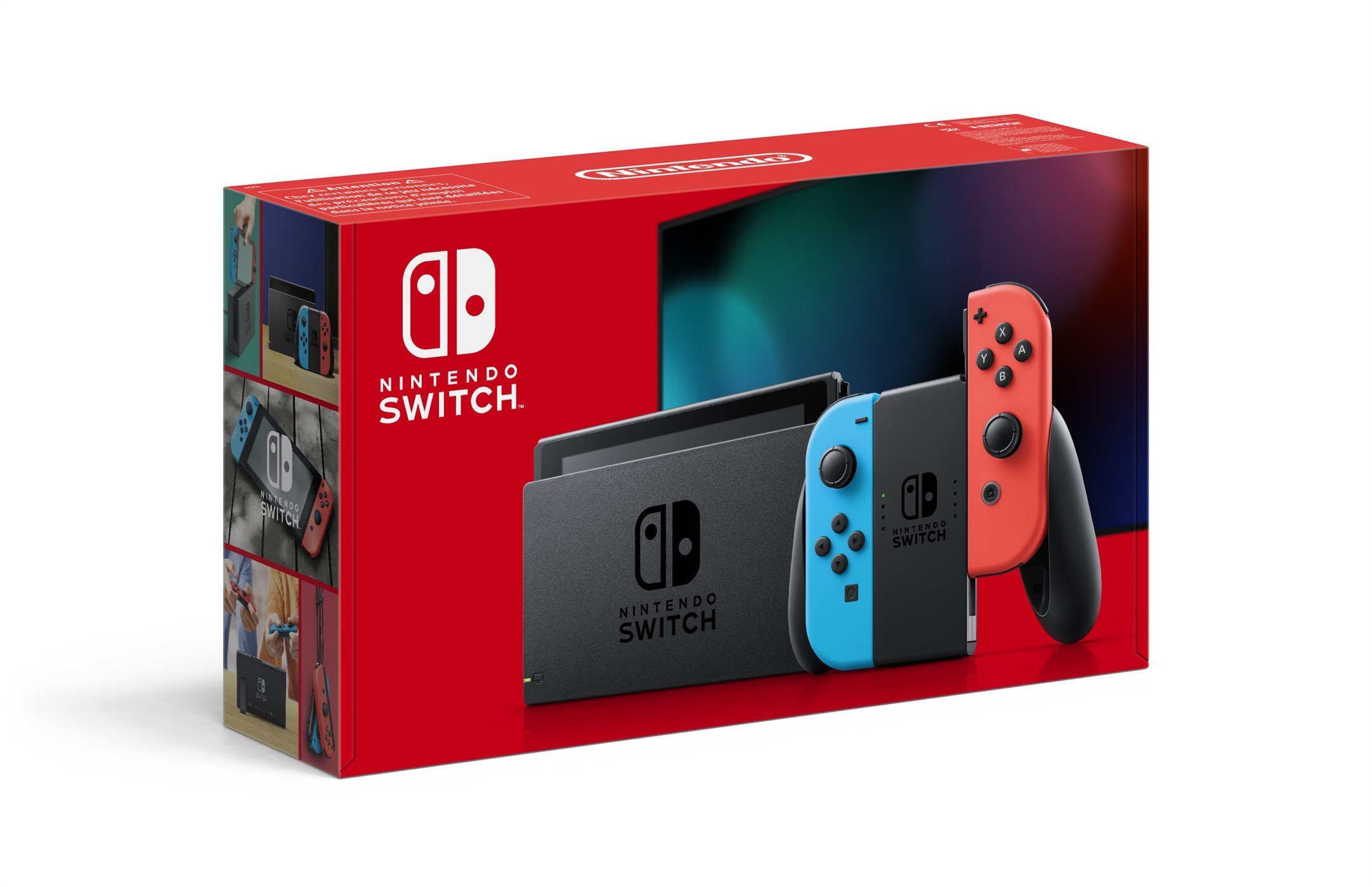 Nintendo Switch Console with Neon Red