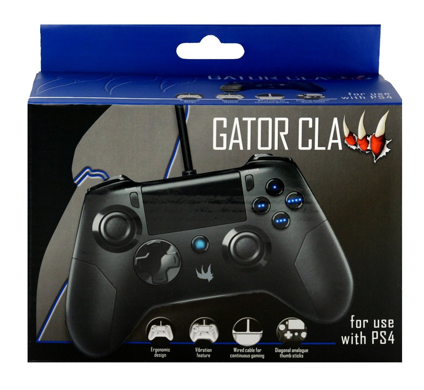Gator Claw Wired Controller for Playstation