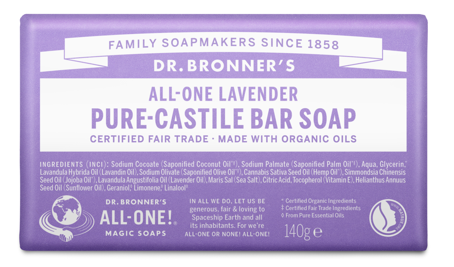 Dr. Bronner`s - Bar Soap Lavender
