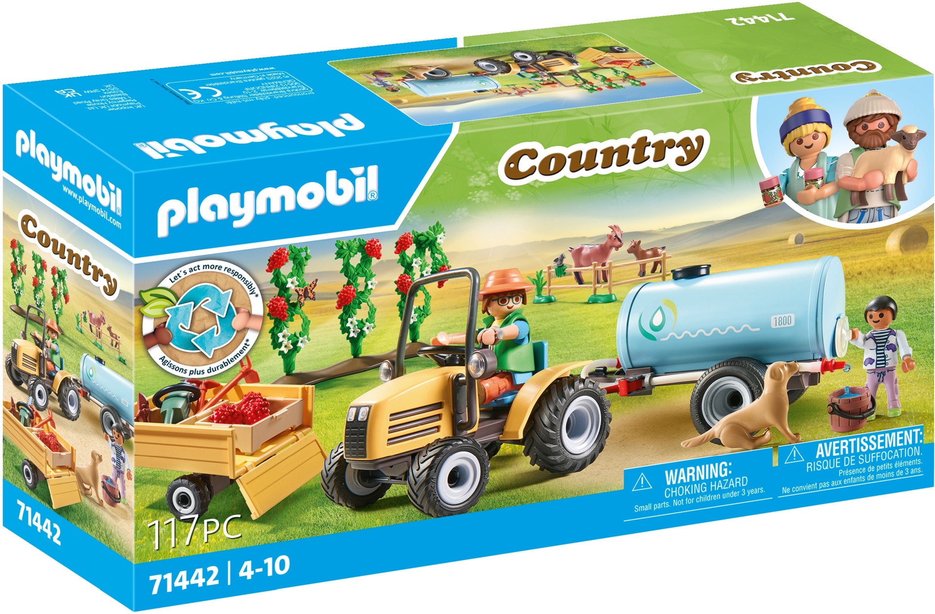 Playmobil - Tractor with trailer and