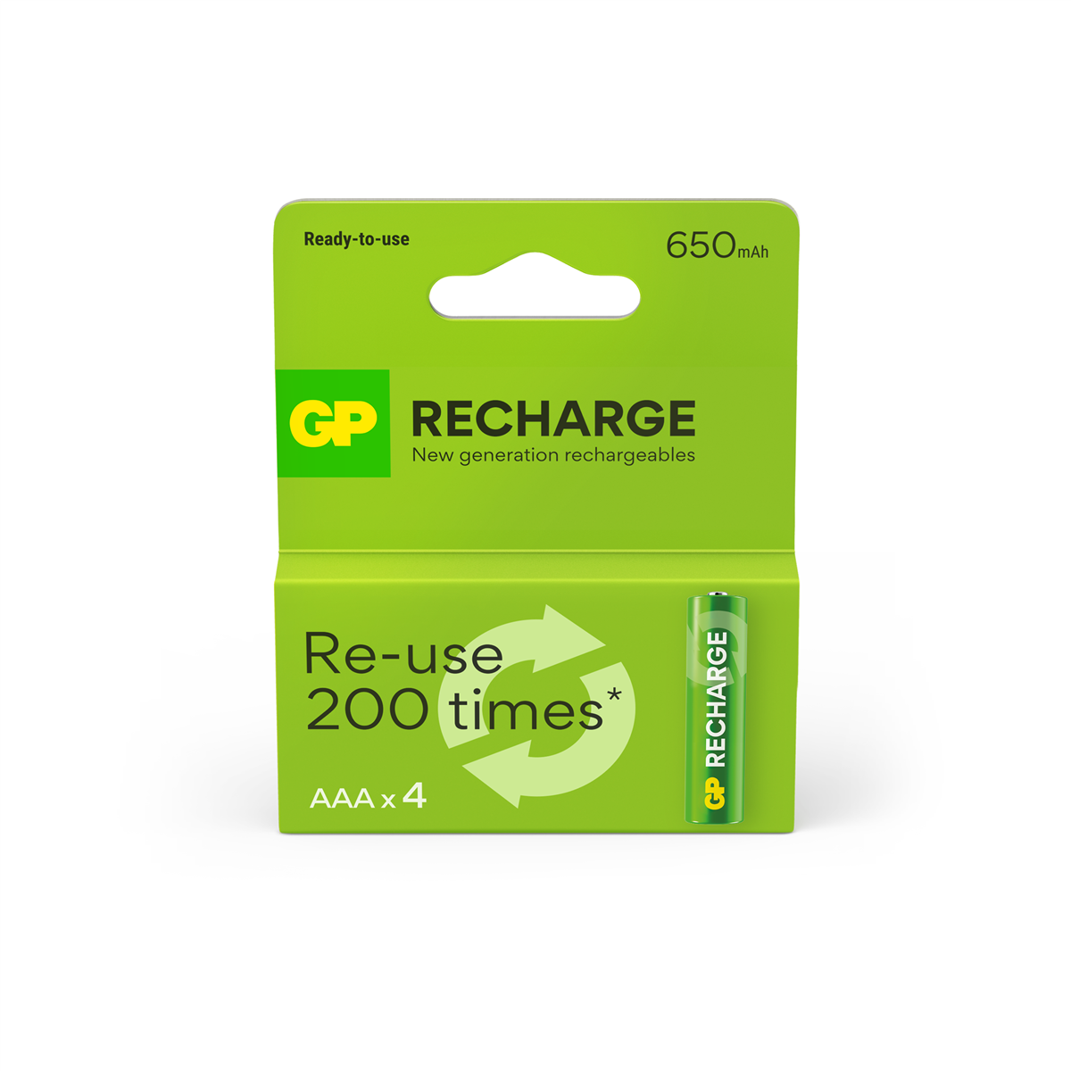 GP - Recharge Rechargeable Battery, Size