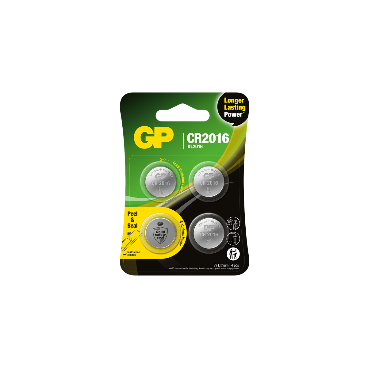 GP - Lithium Cell Battery CR2016