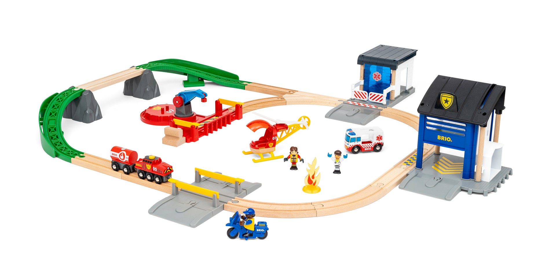 BRIO - Rescue Team Train Set