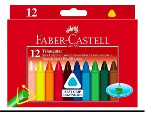 Faber-Castell - Wax crayons triangular -